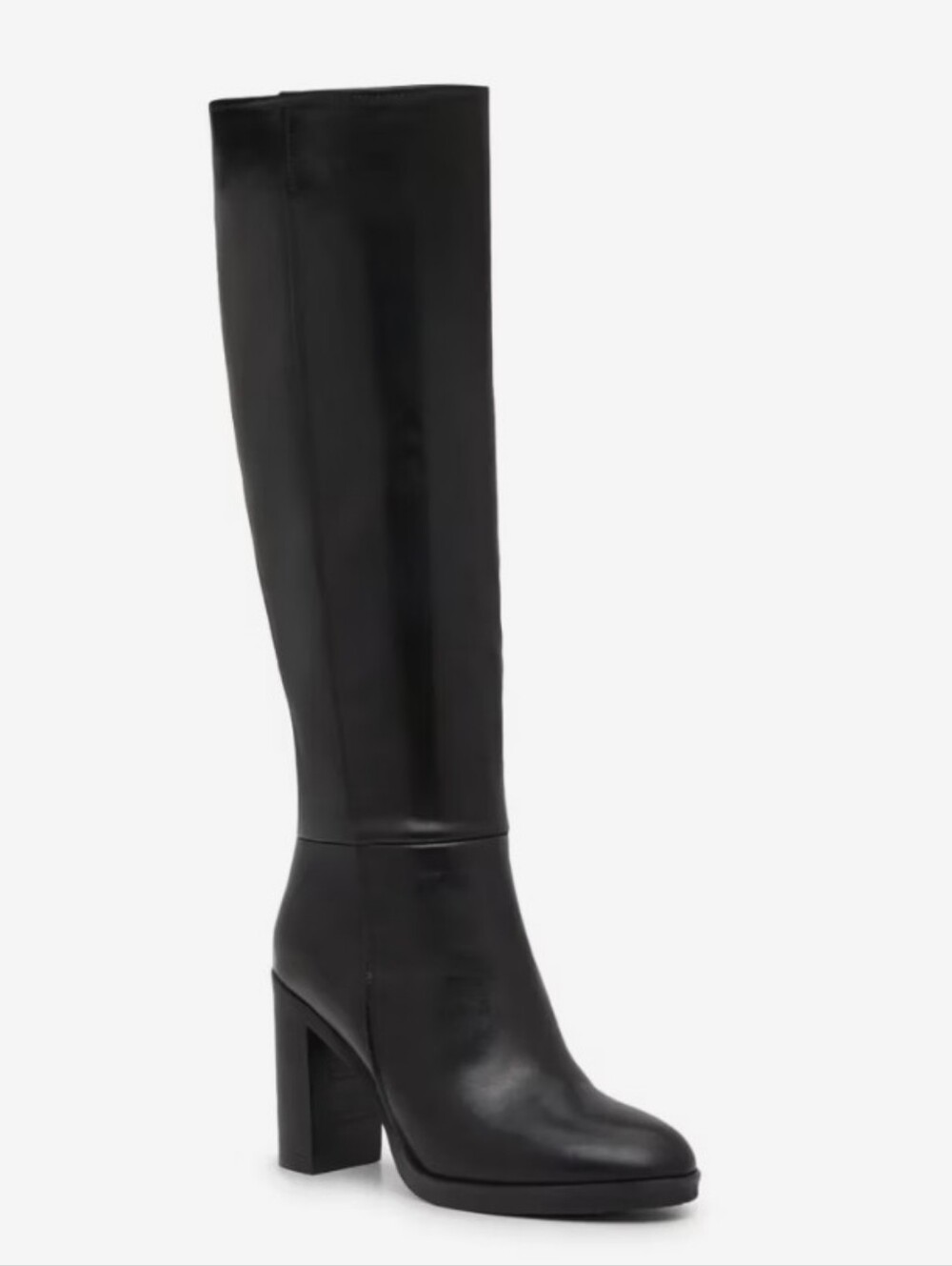 ANNA LUISA Classic Black Knee-High Block Heel Boot WOMEN SIZE 9 NEW
